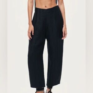 Free People Wide Leg Black Women's Pants